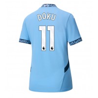 Manchester City Jeremy Doku #11 Domaci Dres za Ženska 2024-25 Kratak Rukav